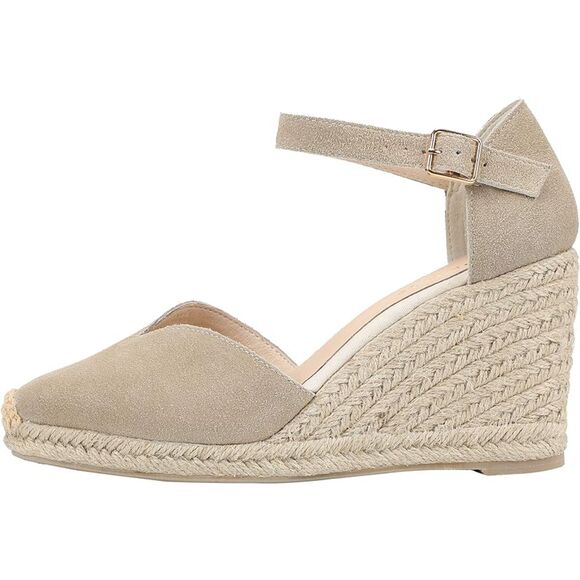 NEW Blakely Me Too Summer Sandals Toe Shoes Buckle Platform Espadrille Wedge 8M - Picture 1 of 13